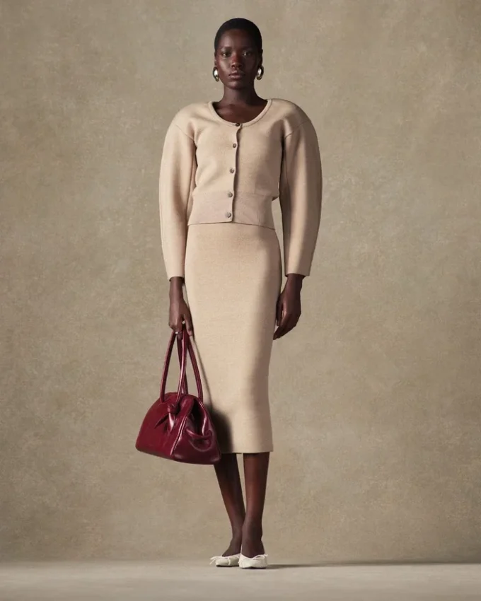 The Doppio knit skirt Knit pencil skirt