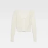 The Jacquemus cardigan Fluffy charm logo cardigan