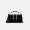 The large Bambino Cross-body metal flap bag