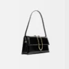 The long Bambino Long metal flap bag
