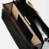 The long Bambino Long metal flap bag