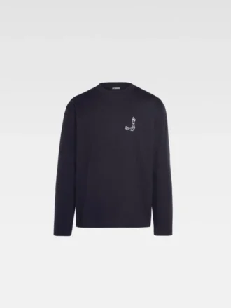 The Merù long-sleeve t-shirt Fisherman logo embroidered long-sleeve t-shirt