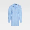 The mini shirt dress Asymmetric shirt dress