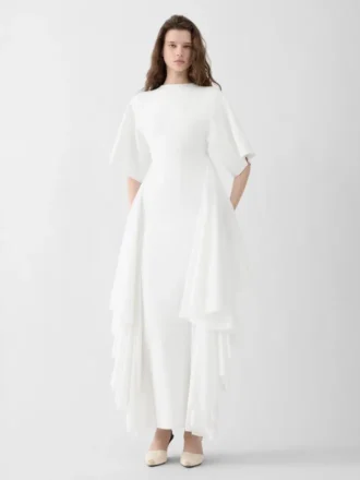 The Mistral knit dress Draped short-sleeve dress The Mistral knit dress Draped short-sleeve dress