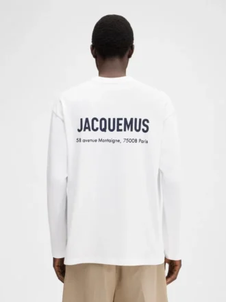 The Montaigne address long-sleeve t-shirt Long sleeve t-shirt with printed address and logo – sold exclusively online and in our Paris store