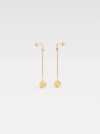 The Nodo earrings Rhinestoned dangle earrings