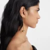 The Nodo earrings Rhinestoned dangle earrings The Nodo earrings Rhinestoned dangle earrings