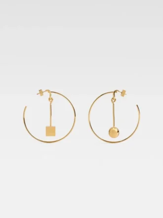 The Nodo hoops earrings Asymmetric hoop earrings