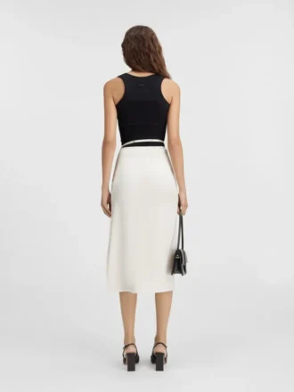 The Notte skirt Satin midi skirt