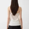 The Plumetis knit Draped tank top