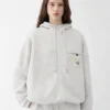 The Torneo hoodie Rosemary label zipped hoodie