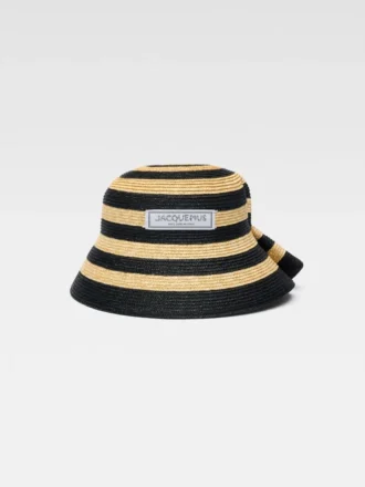 The Vela hat Folded raffia bucket hat The Vela hat Folded raffia bucket hat